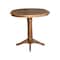 International Concepts Round 36 in Round Top Pedestal Table with 12 in Leaf, 36.1 in H, Distressed Oak, 36 in W, 48 in L K42-36RXT-27B-6B - alternate 5